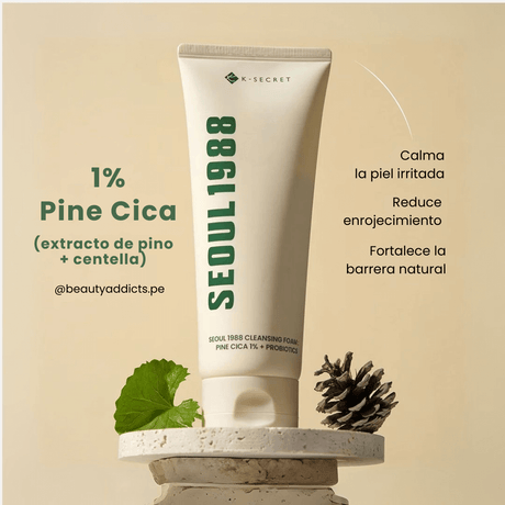 Limpiador facial Ksecret para equilibrar microbiota cutánea.