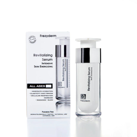 Serum Revitalizador de Frezyderm con antioxidantes que protegen la piel.