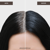  Shampoo colorante negro para hombres y mujeres.