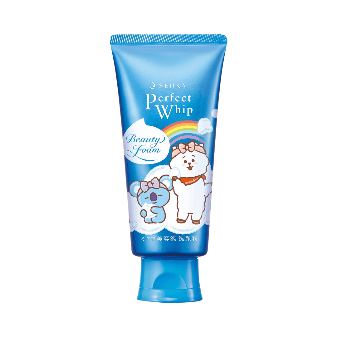 Espuma limpiadora Shiseido Senka Perfect Whip Beauty Face Foam que elimina impurezas, exceso de grasa y residuos de maquillaje sin resecar la piel.