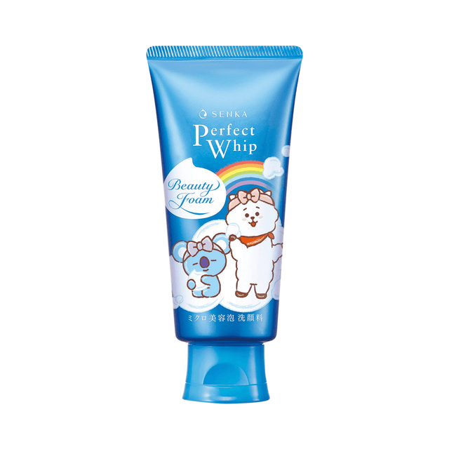 Espuma limpiadora Shiseido Senka Perfect Whip Beauty Face Foam que elimina impurezas, exceso de grasa y residuos de maquillaje sin resecar la piel.