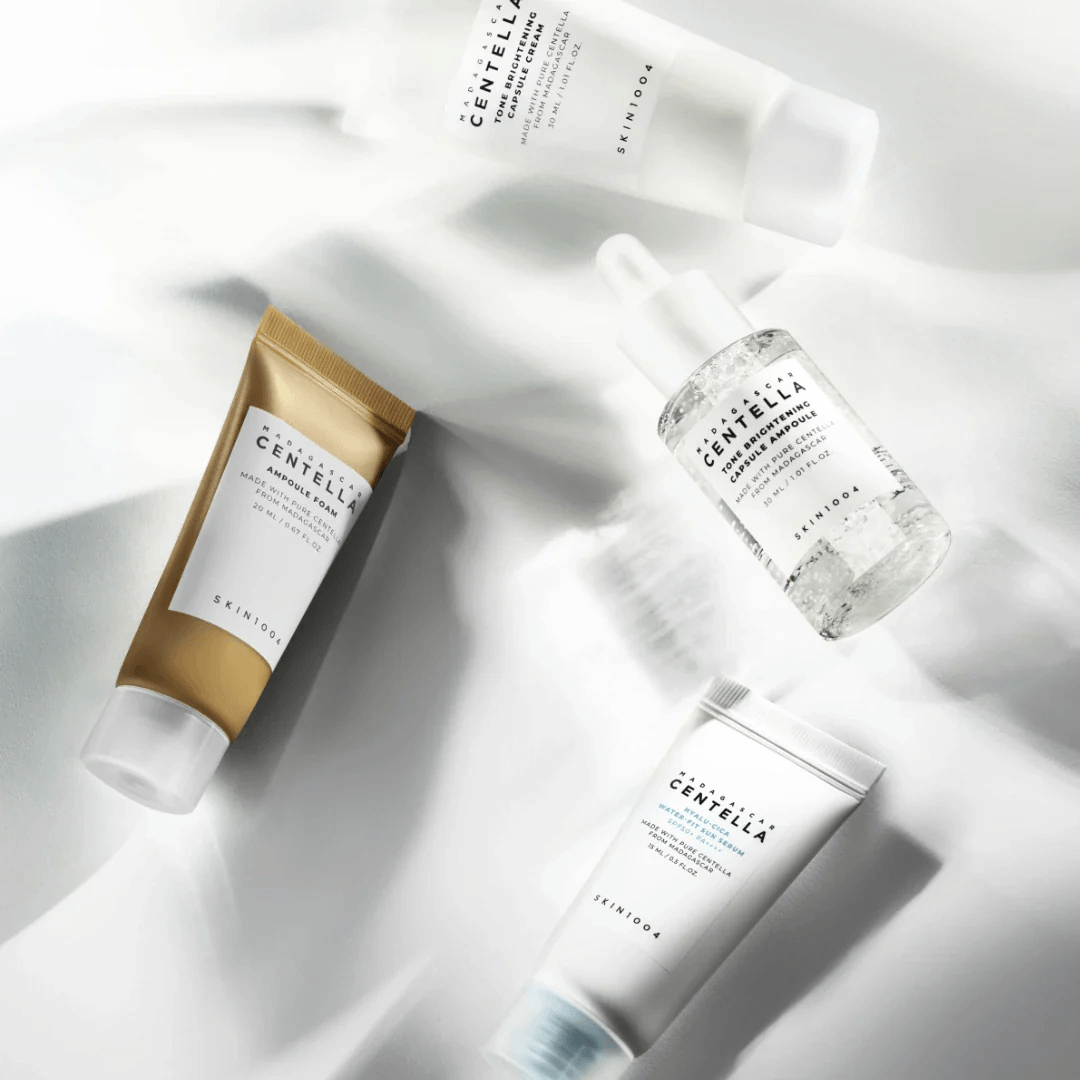 Set Even Tone con ingredientes calmantes e iluminadores para piel sensible y opaca.