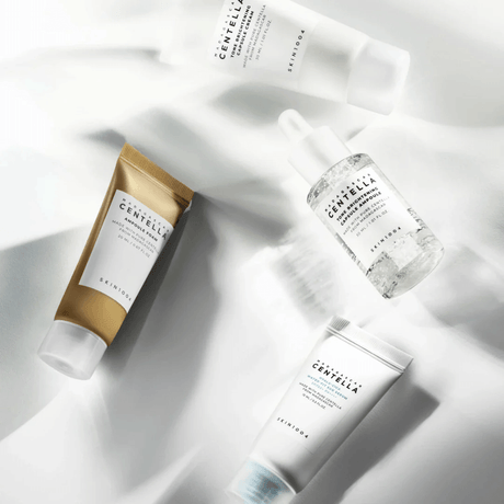 Set Even Tone con ingredientes calmantes e iluminadores para piel sensible y opaca.