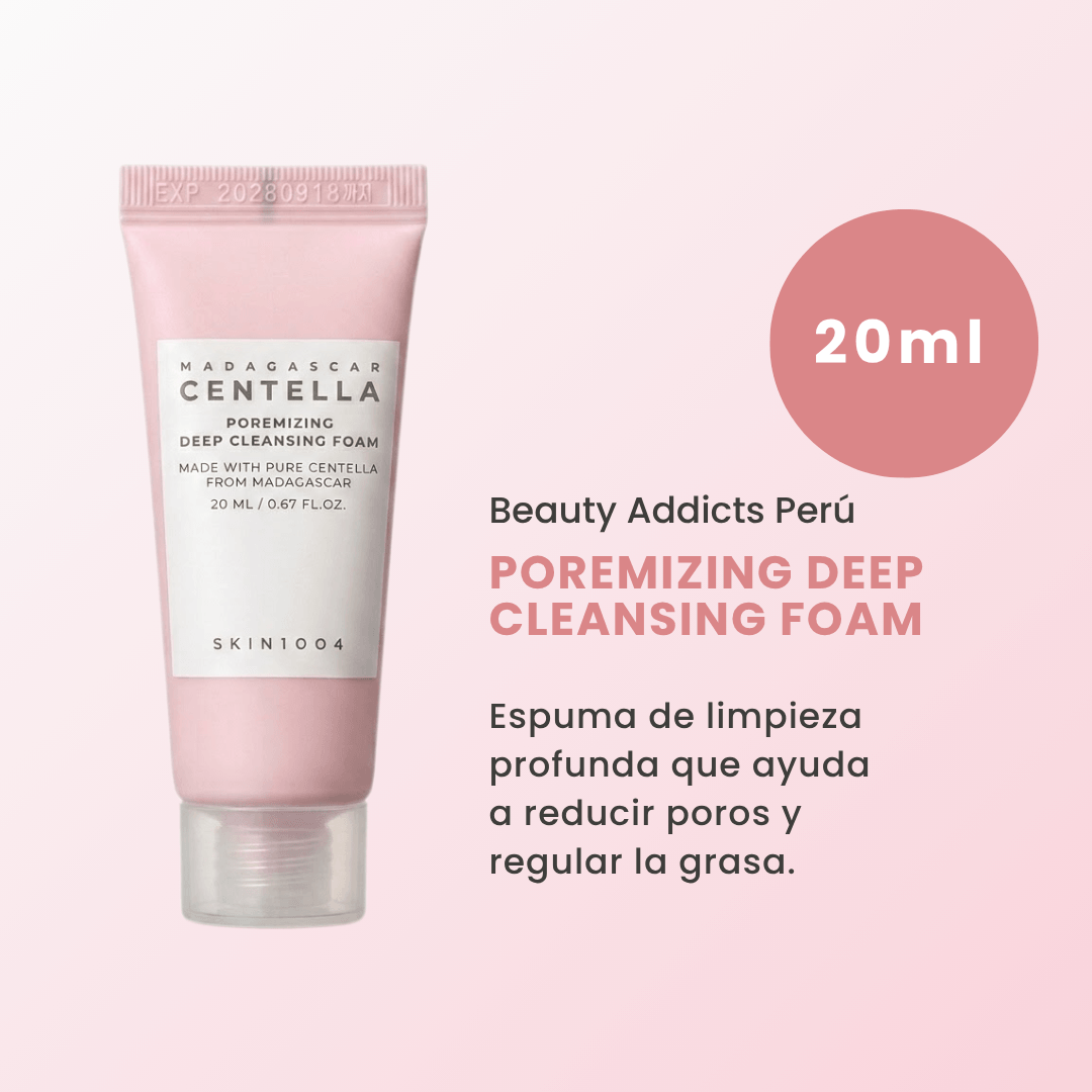 Poremizing Deep Cleansing Foam. Kit Poremizing con ingredientes calmantes y purificantes para una piel más lisa y equilibrada.