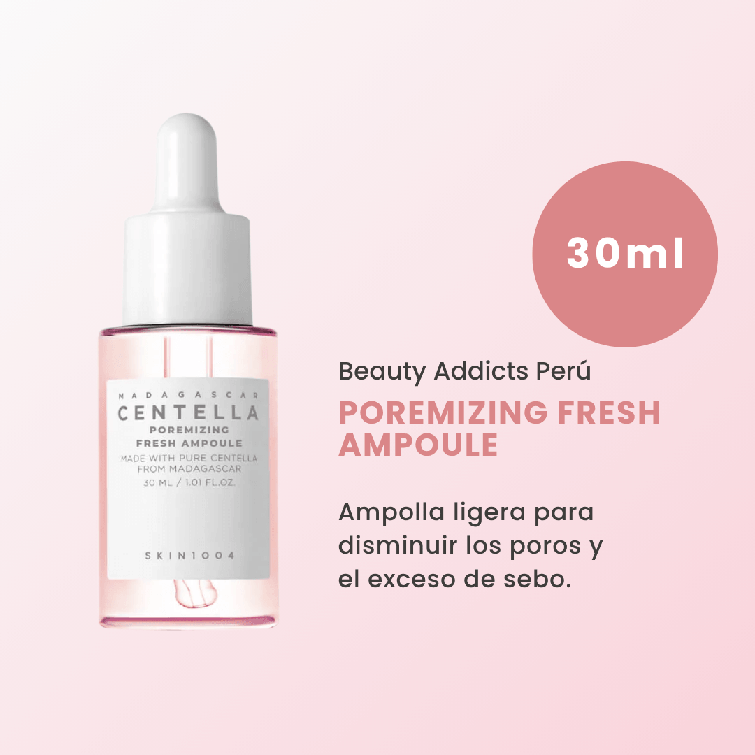 Poremizing Fresh Ampoule. Madagascar Centella Poremizing Travel Kit para limpieza profunda e hidratación ligera.