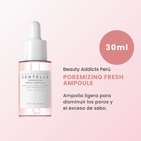 Poremizing Fresh Ampoule. Madagascar Centella Poremizing Travel Kit para limpieza profunda e hidratación ligera.