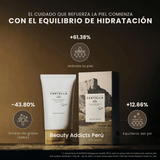 Tratamiento hidratante con centella asiática para piel irritada, seca o con tendencia a la sensibilidad.