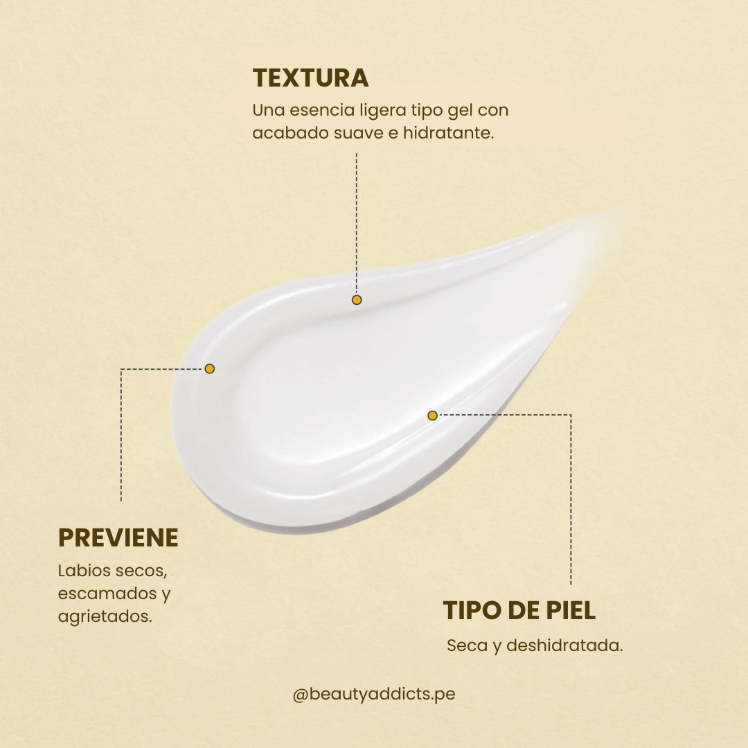 Hidratación profunda para labios secos.