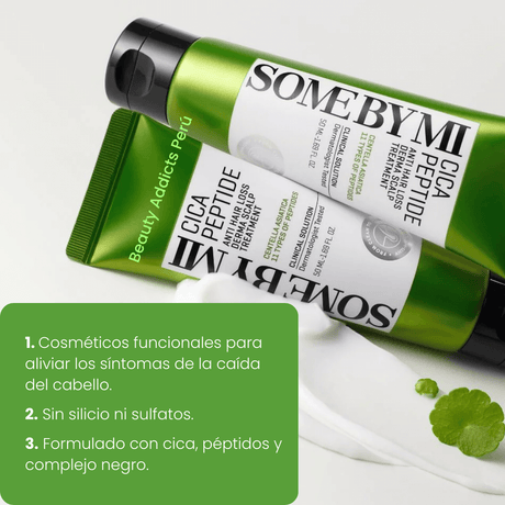 Cica Peptide Scalp Treatment para nutrir folículos y mejorar grosor del cabello.
