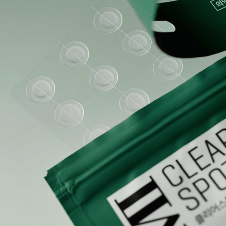 Clear Spot Patch hidrocoloide para granos activos.