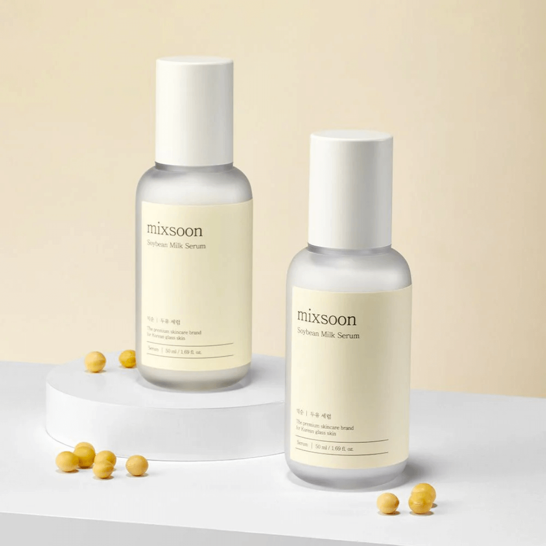 Hidratación intensa y regeneración de la piel con el Soybean Milk Serum de Mixsoon.