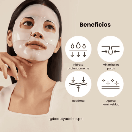 Bio-Collagen Real Deep Mask de biocelulosa con colágeno para piel firme e hidratada