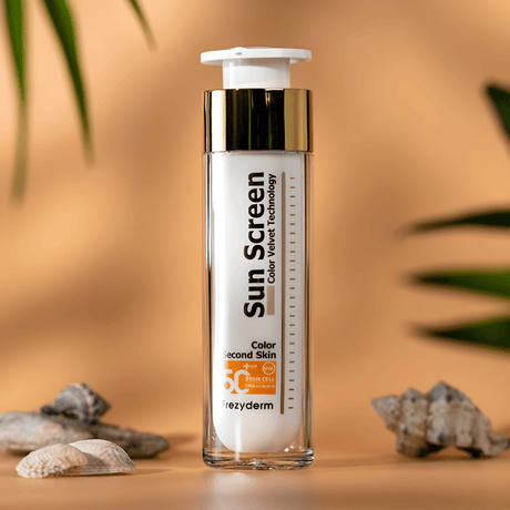 Sun Screen Color Velvet Technology SPF 50 Frezyderm protege del sol y unifica el tono de la piel.