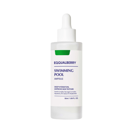 Ampoule hidratante Eqqualberry Swimming Pool Ampoule formulada para proporcionar una hidratación intensa y duradera, dejando la piel fresca y revitalizada.
