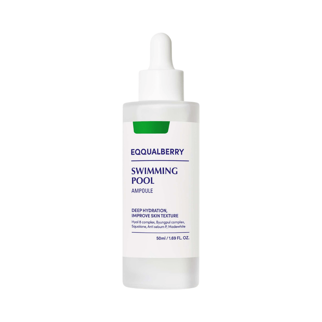 Ampoule hidratante Eqqualberry Swimming Pool Ampoule formulada para proporcionar una hidratación intensa y duradera, dejando la piel fresca y revitalizada.