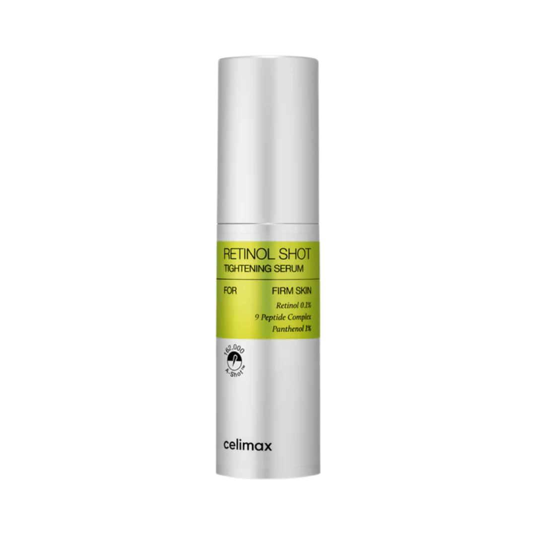 Celimax The Vita A Retinol Shot Tightening Serum que mejora la elasticidad y alisa la piel.