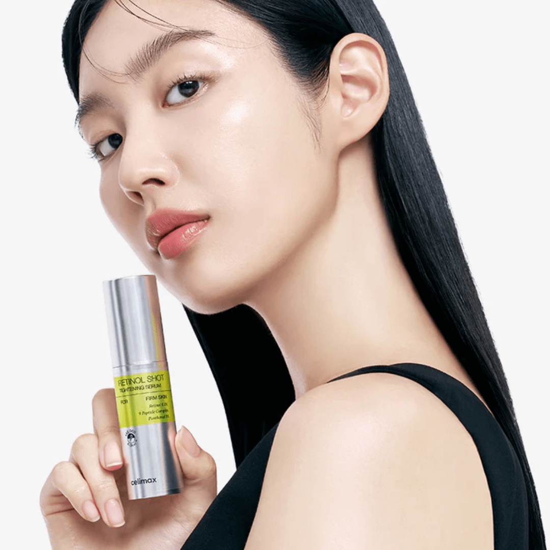 Celimax The Vita A Retinol Shot Tightening Serum que mejora arrugas y líneas finas.