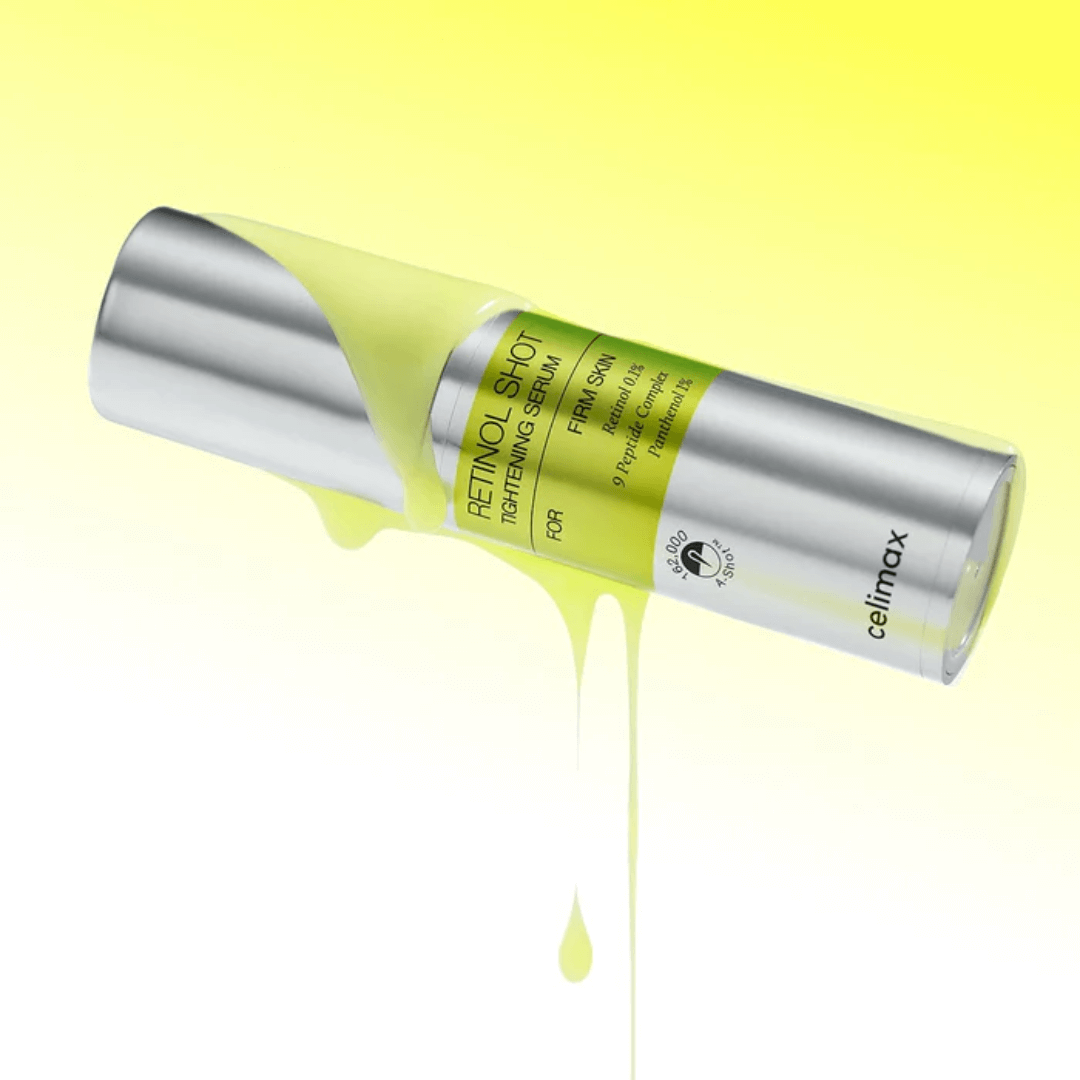 Celimax The Vita A Retinol Shot Tightening Serum suaviza sin dejar sensación pegajosa.