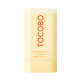 Protector solar en barra TOCOBO Vita Waterproof Sun Stick SPF50+ PA++++ que ofrece alta protección UV en un formato práctico para reaplicar durante el día.