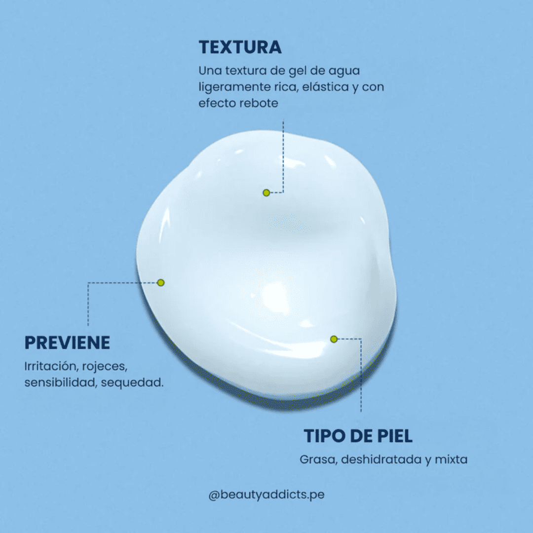 Crema facial Torriden con ácido hialurónico de bajo peso molecular para una piel suave y flexible
