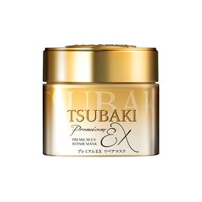 Tsubaki EX Repair Hair Mask ~ Mascarilla japonesa de Shiseido que repara el cabello dañado y reduce el frizz.