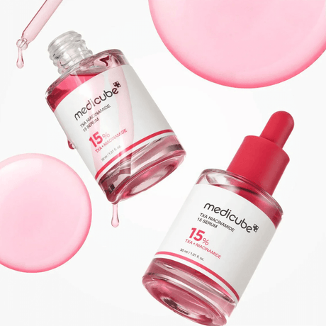 TXA Niacinamide 15 Serum con panthenol y coral moss que suaviza e hidrata la piel sensible.