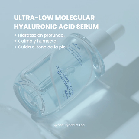 Isntree Ultra Low Molecular Hyaluronic Acid Serum que hidrata y mejora el tono apagado del rostro.