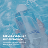 Ultra Low Molecular Hyaluronic Acid Toner con fórmula vegana apta para piel seca y deshidratada.