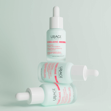 Tratamiento facial con Agua Termal de Uriage que fortalece la barrera cutánea y disminuye la sensibilidad.