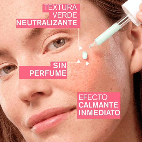 Sérum calmante que ayuda a unificar el tono y aliviar sensación de ardor o tirantez.