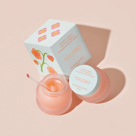 Tocobo Vita Glazed Lip Mask para labios suaves y reparados.