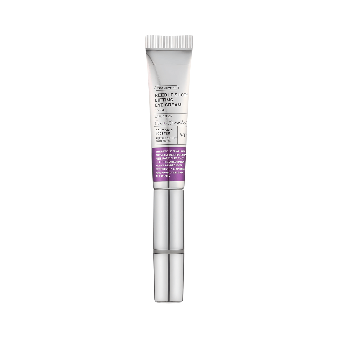 Crema de ojos VT Reedle Shot con efecto lifting reafirmante.