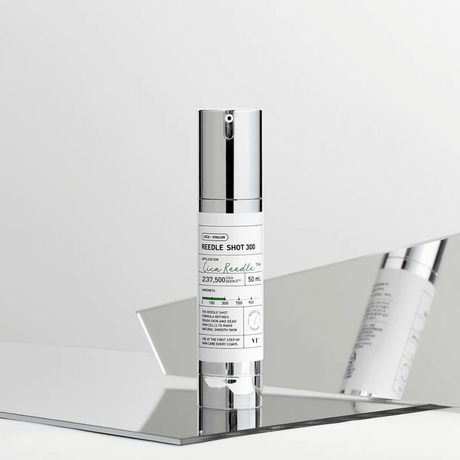 Tratamiento facial con microagujas naturales para piel luminosa.