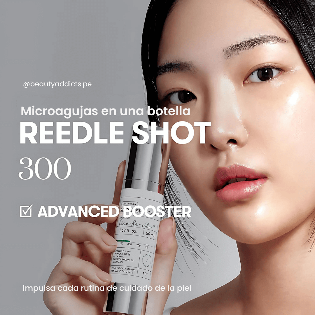 Booster facial regenerador con microagujas de esponja marina.