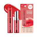 Wanna Shine Lipstick Cathy Doll tono Will Be Red 01.