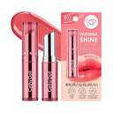 Wanna Shine Lipstick Cathy Doll tono Dear Coral 02. 