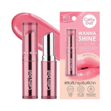 Wanna Shine Lipstick Cathy Doll tono Pink Scene 03. 