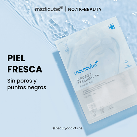 Medicube Zero Pore Cooling Mask que controla el brillo y purifica la piel.