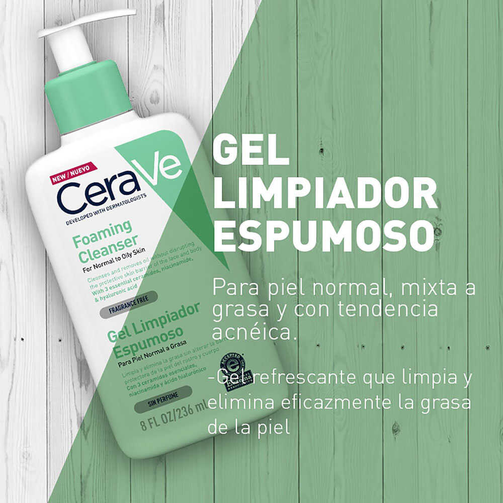 Gel Limpiador Espumoso Piel normal a grasa