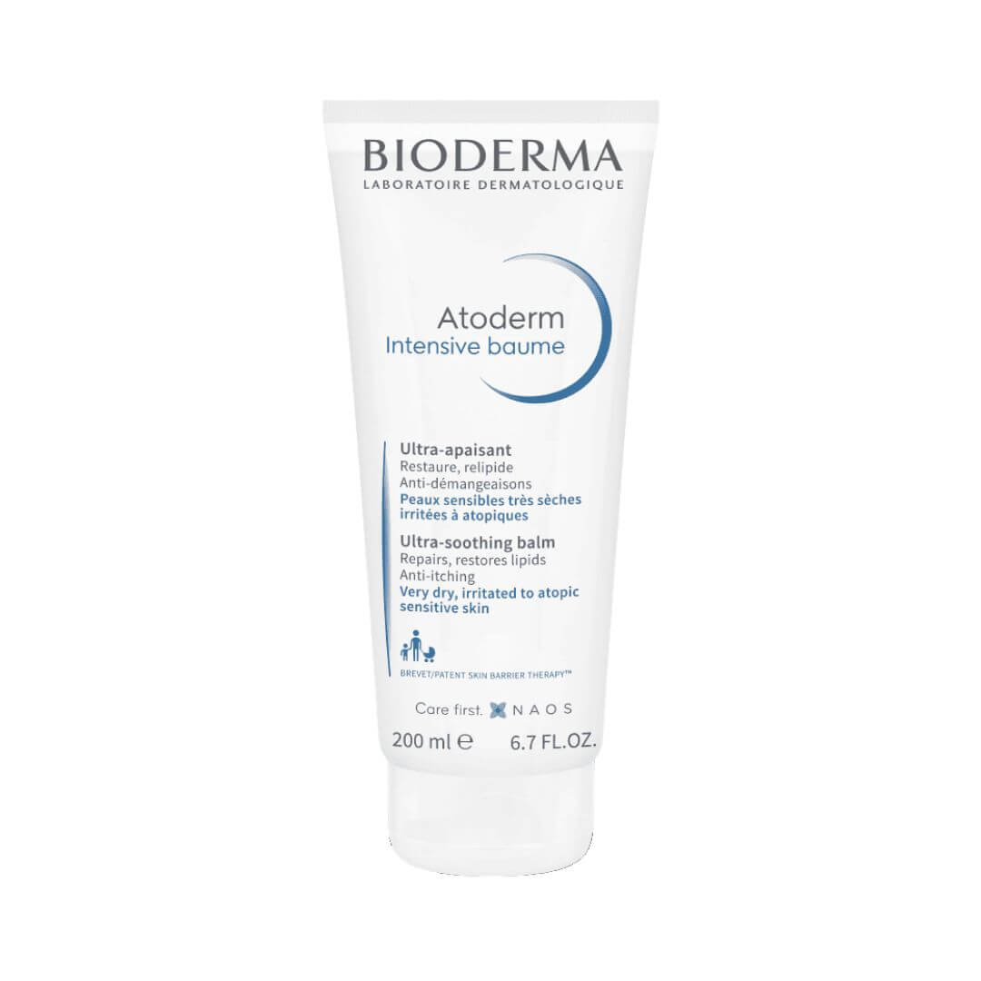 Atoderm Intensive Baume Bioderma nutre intensamente y alivia la piel muy seca o irritada.
