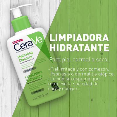 Crema limpiadora hidratante piel normal a seca